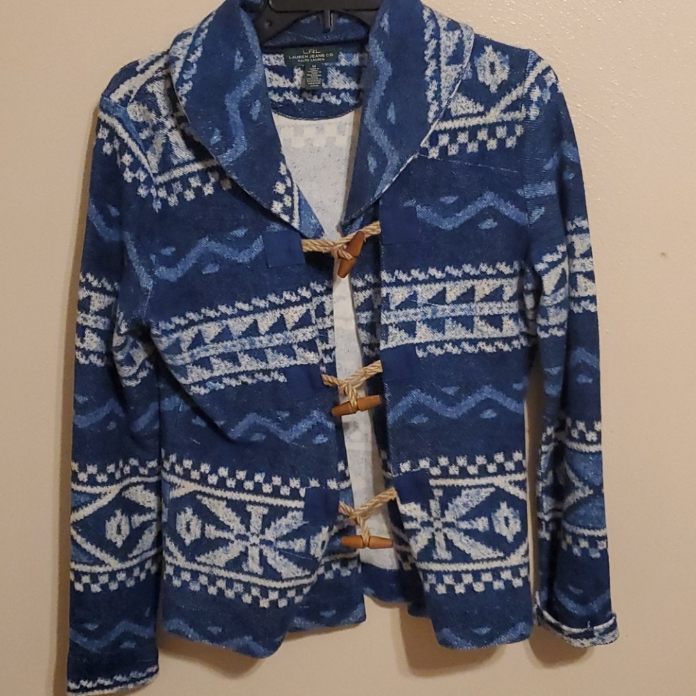Lauren ralph lauren Southwestern toggle front
